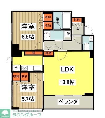 アクシア八王子の物件間取画像